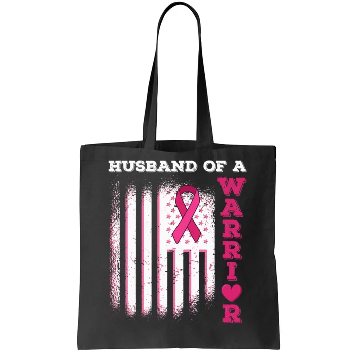 Husband Of A Warrior Breast Cancer Awareness Tote Bag