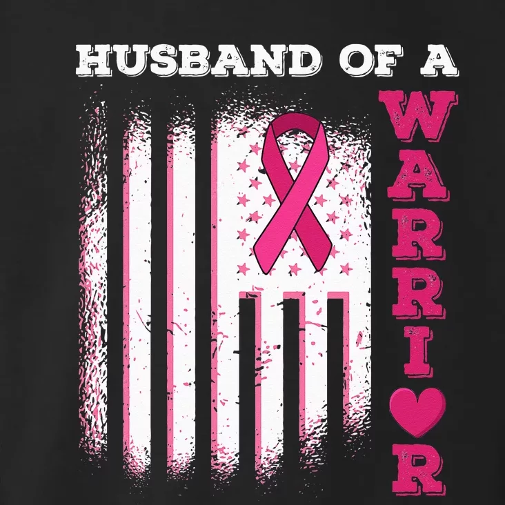 Husband Of A Warrior Breast Cancer Awareness Toddler Hoodie