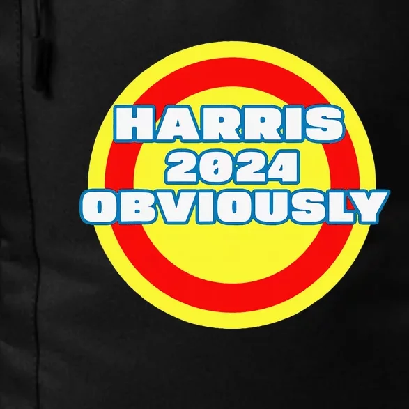 Harris. Obviously. A Vote For 2024 President Kamala Harris Daily Commute Backpack