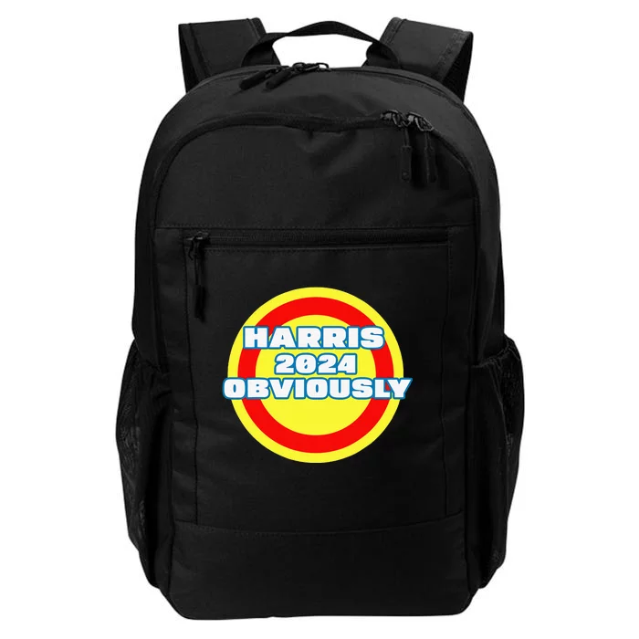 Harris. Obviously. A Vote For 2024 President Kamala Harris Daily Commute Backpack