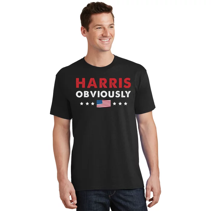 Harris. Obviously. A Vote For 2024 President Kamala Harris T-Shirt