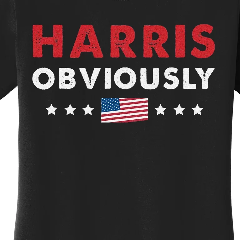 Harris. Obviously. A Vote For 2024 President Kamala Harris Women's T-Shirt