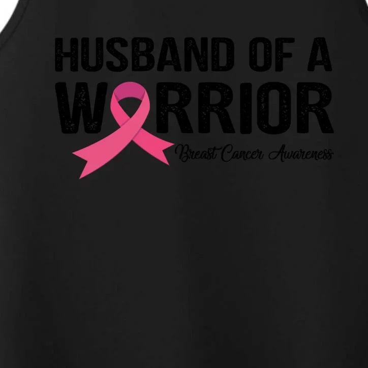 Husband Of A Warrior Breast Cancer Awareness Funny Gift Funny Gift Performance Tank