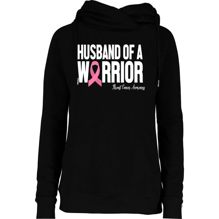 Husband Of A Warrior Breast Cancer Awanress Womens Funnel Neck Pullover Hood