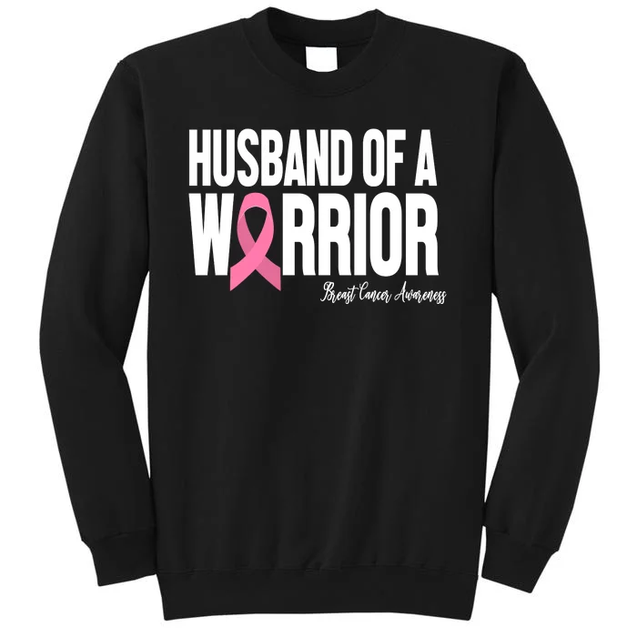 Husband Of A Warrior Breast Cancer Awanress Tall Sweatshirt