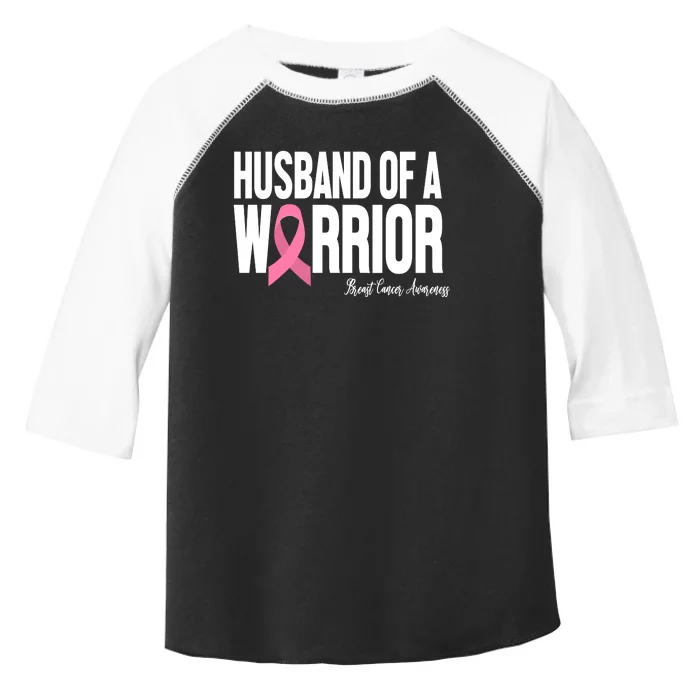 Husband Of A Warrior Breast Cancer Awanress Toddler Fine Jersey T-Shirt