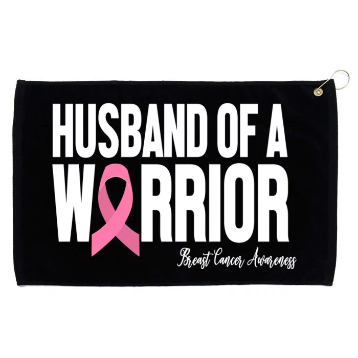 Husband Of A Warrior Breast Cancer Awanress Grommeted Golf Towel