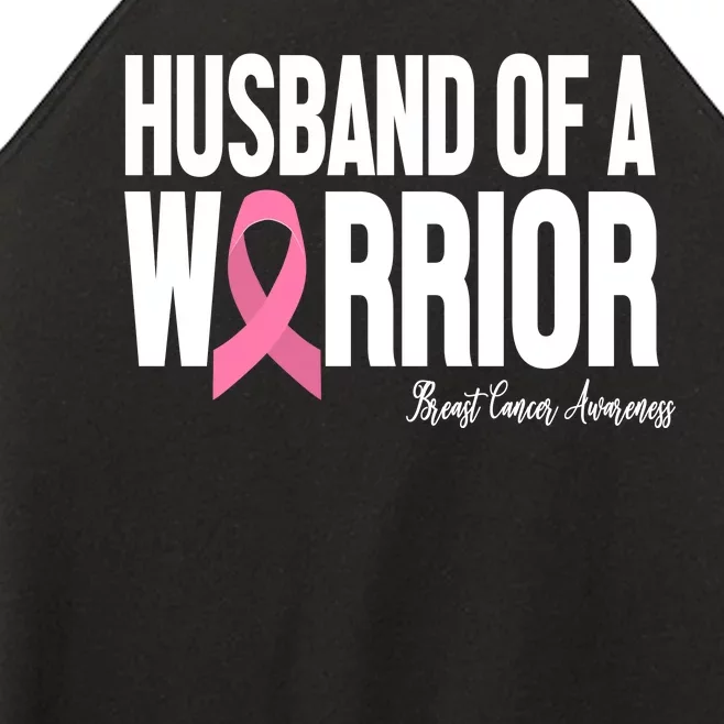 Husband Of A Warrior Breast Cancer Awanress Women’s Perfect Tri Rocker Tank