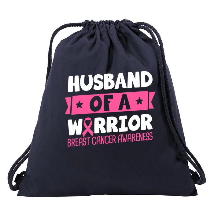 Husband Of A Warrior Breast Cancer Awareness Cool Gift Drawstring Bag