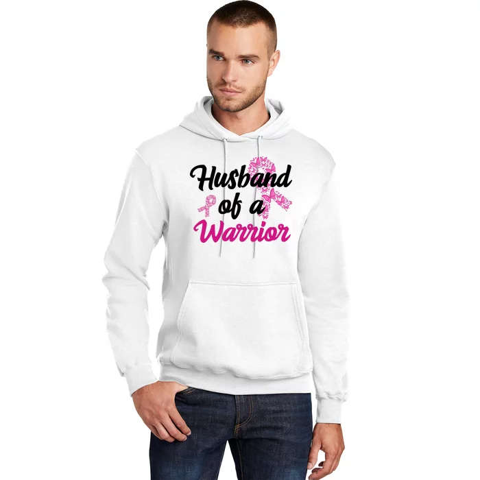 Husband Of A Warrior Breast Cancer Ribbon Hoodie