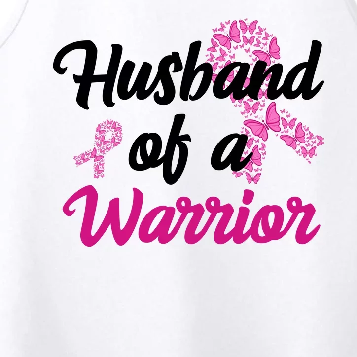 Husband Of A Warrior Breast Cancer Ribbon Performance Tank