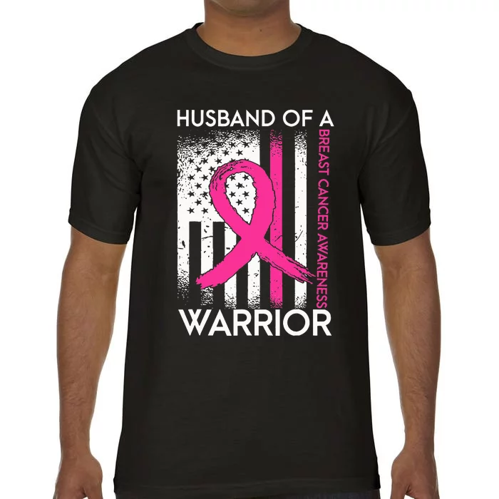 Husband Of A Warrior Breast Cancer Awareness Support Squad Comfort Colors T-Shirt