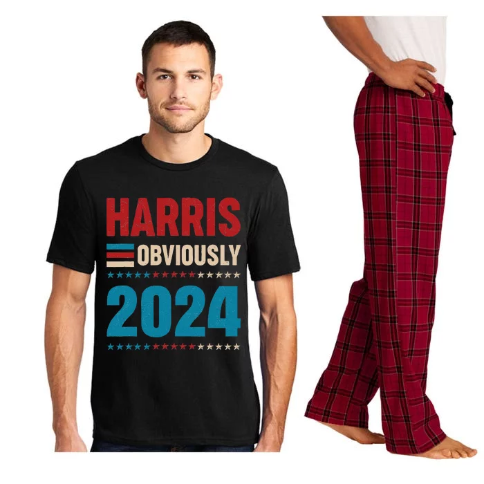 Harris. Obviously. A Vote For 2024 President Kamala Harris Pajama Set