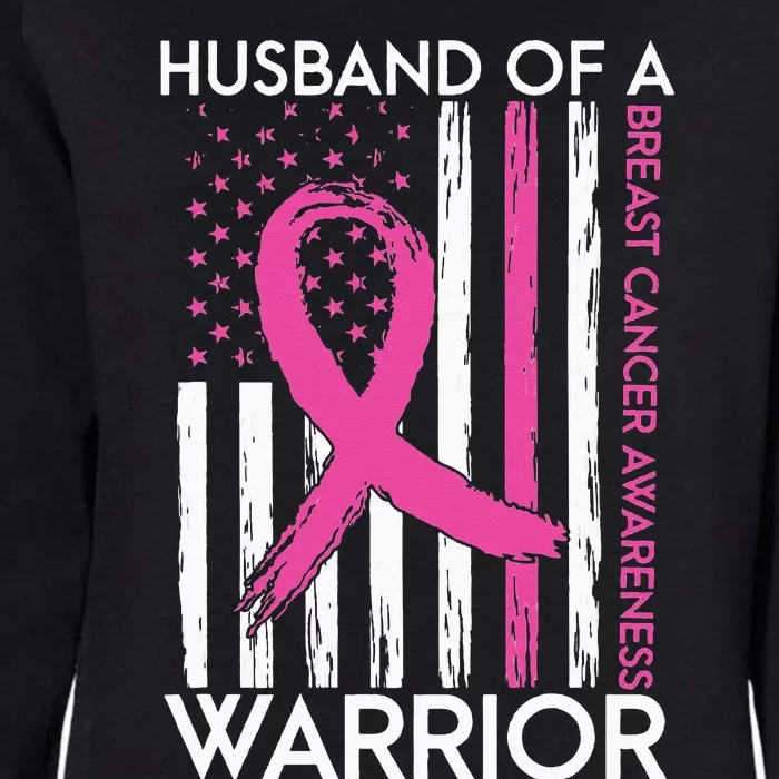 Husband Of A Warrior Breast Cancer Awareness Support Squad Womens California Wash Sweatshirt