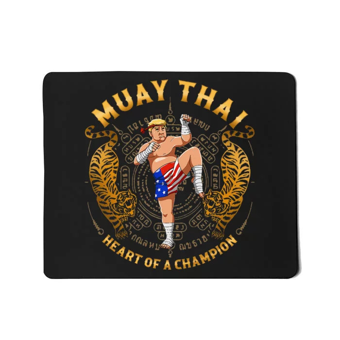 Heart Of A Champion Kickboxing And Muay Thai Trump Mousepad