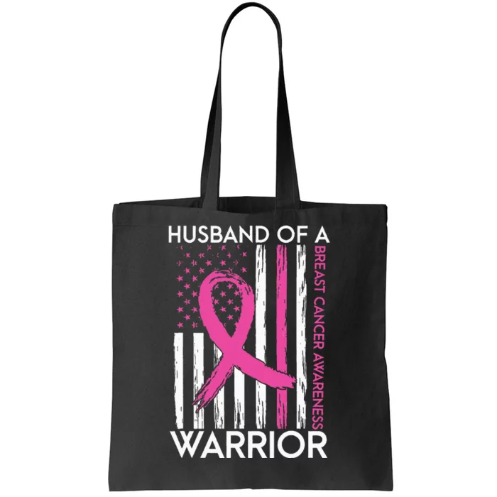 Husband Of A Warrior Breast Cancer Awareness Support Squad Tote Bag