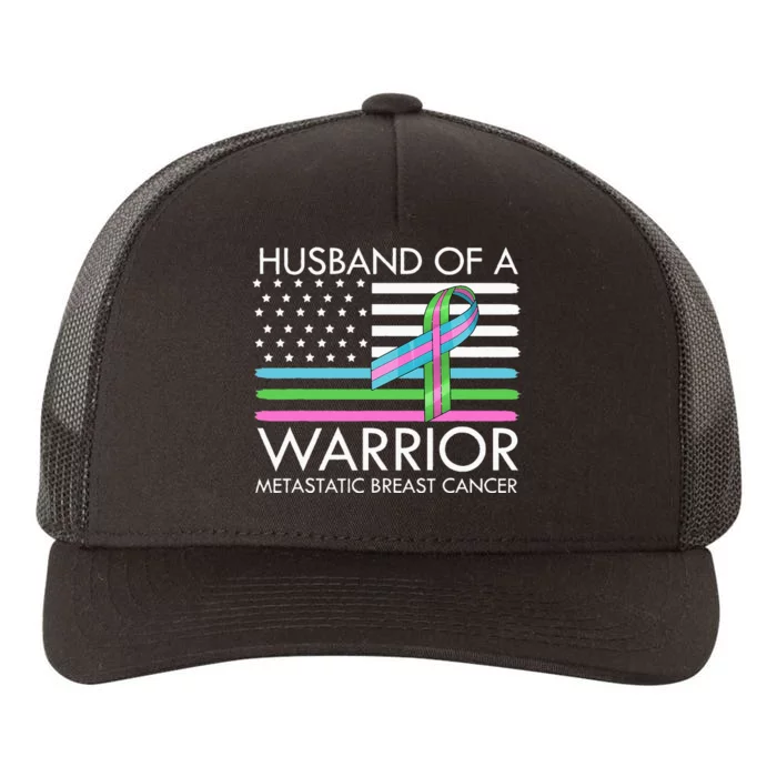 Husband Of A Warrior Metastatic Breast Cancer Awareness Yupoong Adult 5-Panel Trucker Hat