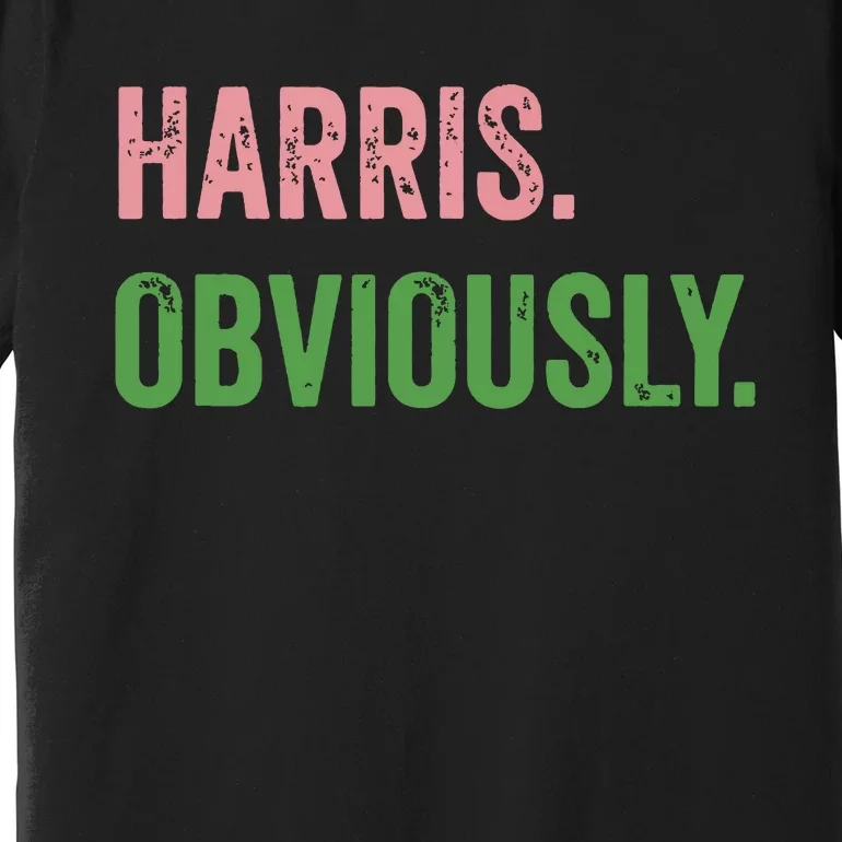 Harris Obviously A Vote For 2024 President Kamala Harris Premium T-Shirt