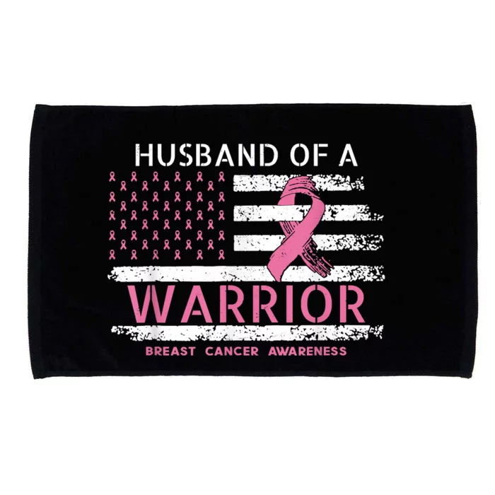 Husband Of A Warrior Breast Cancer Support Squad Microfiber Hand Towel