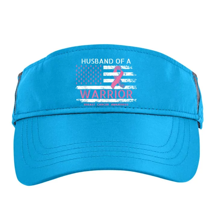 Husband Of A Warrior Breast Cancer Support Squad Adult Drive Performance Visor