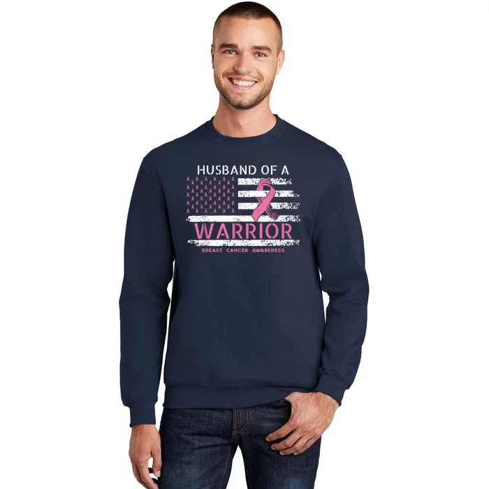 Husband Of A Warrior Breast Cancer Support Squad Tall Sweatshirt