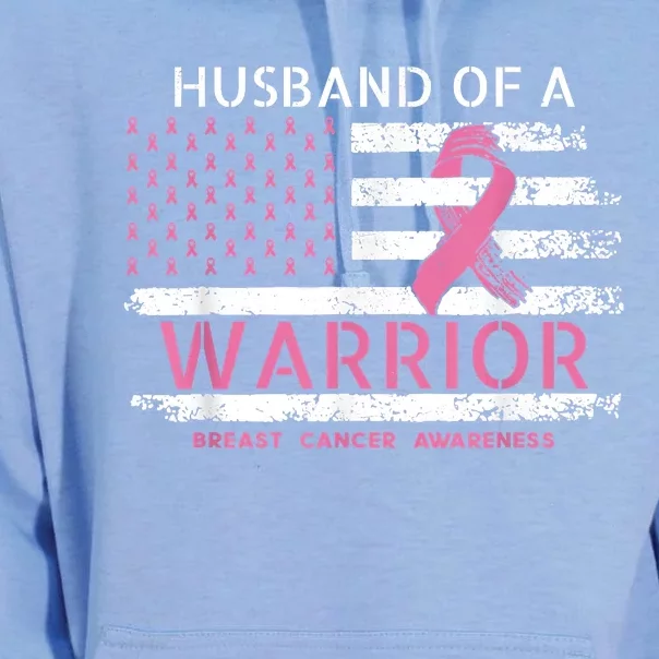 Husband Of A Warrior Breast Cancer Support Squad Unisex Surf Hoodie