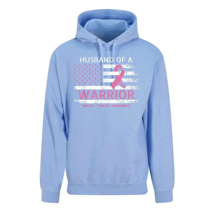 Husband Of A Warrior Breast Cancer Support Squad Unisex Surf Hoodie