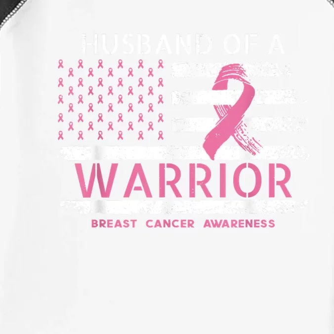 Husband Of A Warrior Breast Cancer Support Squad Infant Baby Jersey Bodysuit