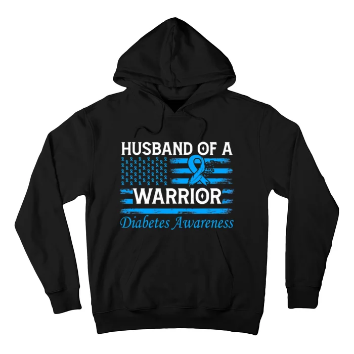 Husband of a Warrior Type 1 Diabetes Awareness Ribbon Hoodie