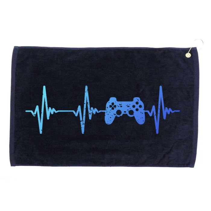 Heartbeat Of A Gamer Cute Gift Gamer Gift Cute Gift Grommeted Golf Towel