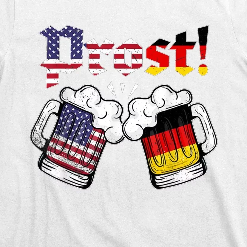 Happy Oktoberfest American German Munich Flag Prost T-Shirt