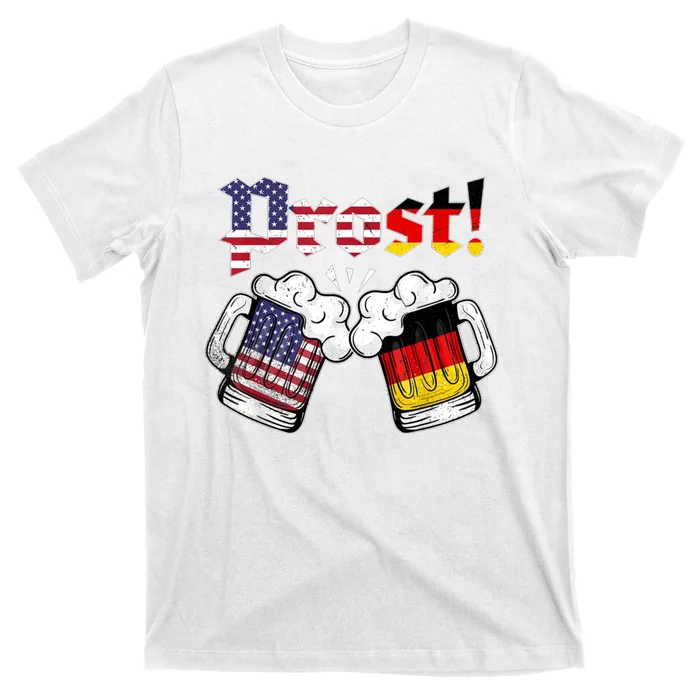 Happy Oktoberfest American German Munich Flag Prost T-Shirt