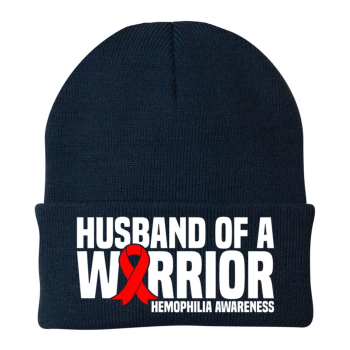 Husband Of A Warrior Hemophilia Awareness Gift Knit Cap Winter Beanie