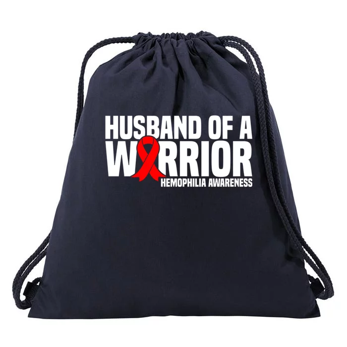 Husband Of A Warrior Hemophilia Awareness Gift Drawstring Bag