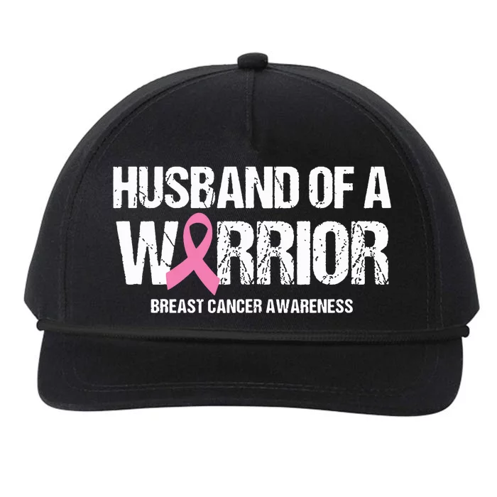 Husband Of A Warrior Support Breast Cancer Awareness Month Snapback Five-Panel Rope Hat