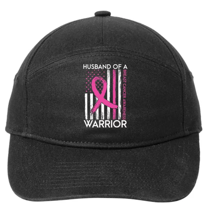 Husband Of A Warrior Breast Cancer Awareness Support Squad 7-Panel Snapback Hat