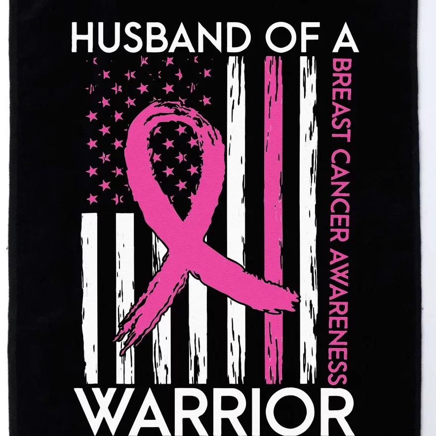 Husband Of A Warrior Breast Cancer Awareness Support Squad Platinum Collection Golf Towel