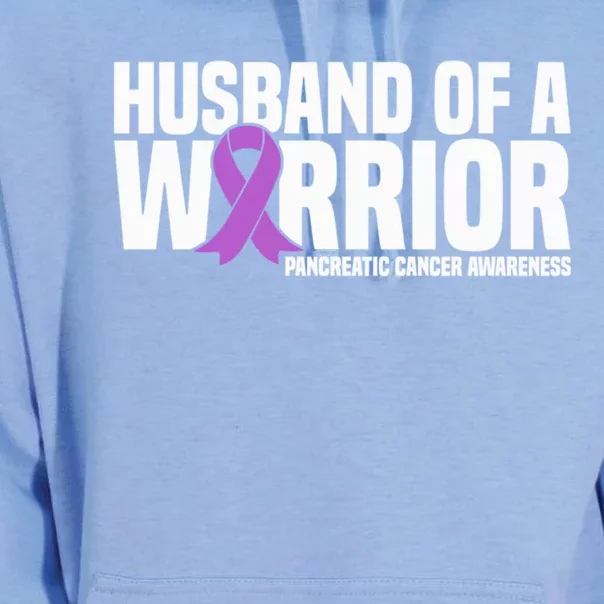 Husband Of A Warrior Pancreatic Cancer Awareness Gift Unisex Surf Hoodie