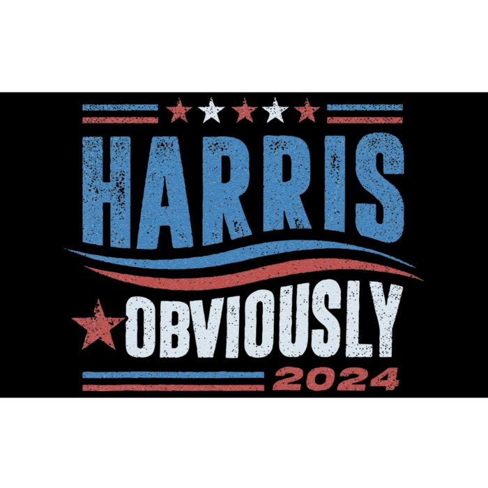 Harris Obviously A Vote For 2024 President Kamala Harris Bumper Sticker