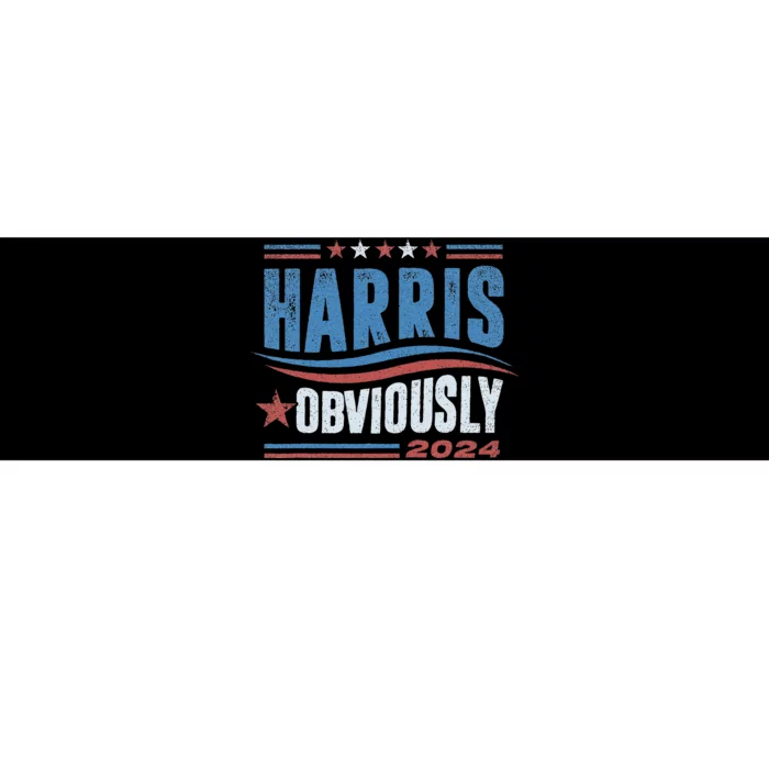 Harris Obviously A Vote For 2024 President Kamala Harris Bumper Sticker