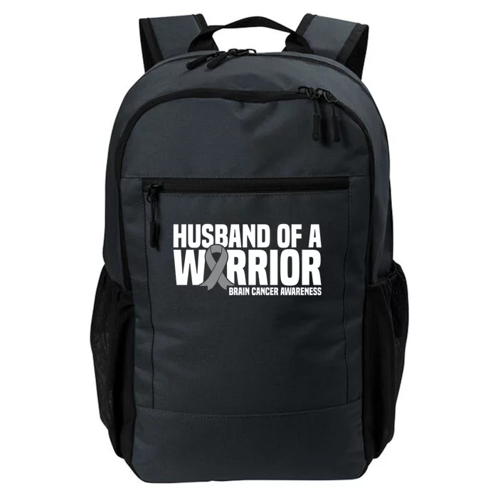 Husband Of A Warrior Grey Ribbon Brain Cancer Awareness Gift Daily Commute Backpack