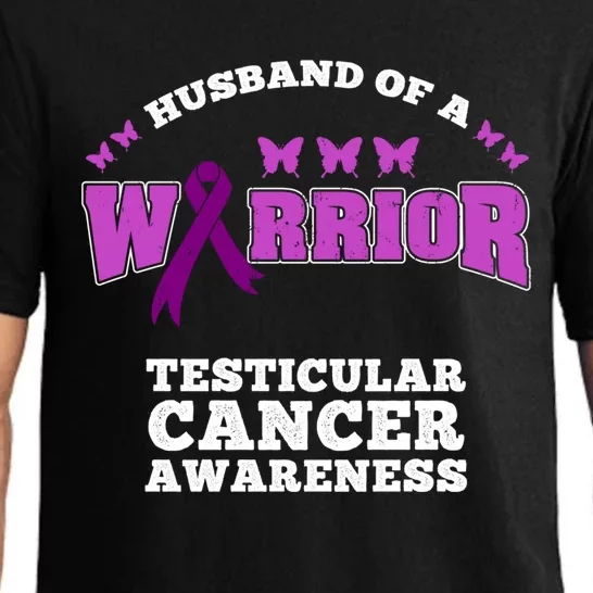 Husband Of A Warrior Testicular Cancer Awareness Great Gift Pajama Set