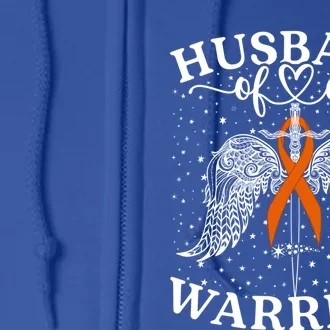 Husband Of A Warrior Ney Cancer Awareness Support Squad Great Gift Full Zip Hoodie