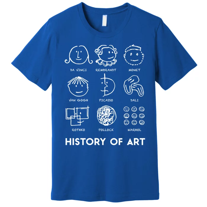 History Of Art For Teachers Students Love Art Gift Premium T-Shirt