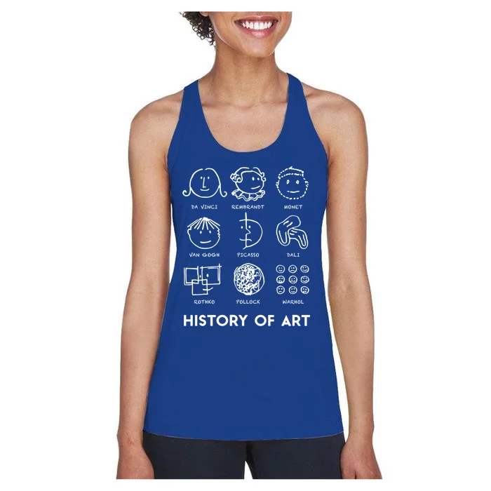 History Of Art For Teachers Students Love Art Gift Women's Racerback Tank