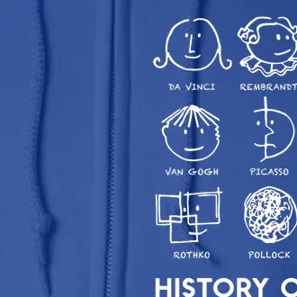 History Of Art For Teachers Students Love Art Gift Full Zip Hoodie