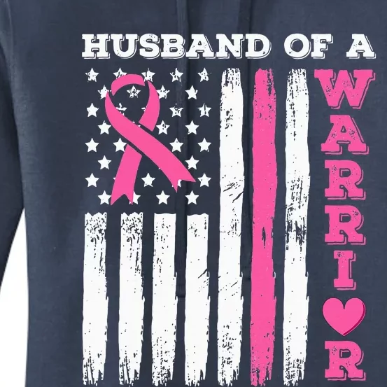 Husband Of A Warrior Breast Cancer Awareness Women's Pullover Hoodie