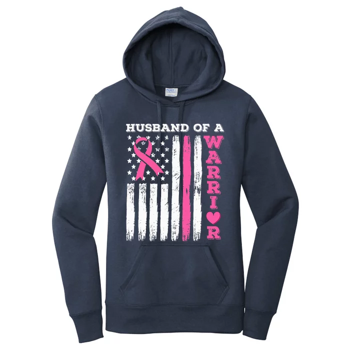 Husband Of A Warrior Breast Cancer Awareness Women's Pullover Hoodie