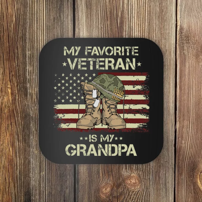 Honoring Our Army Veterans Celebrating My Grandpa Coaster