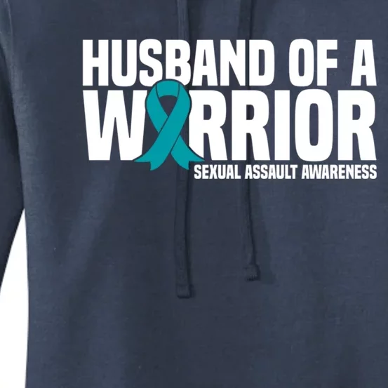 Husband Of A Warrior Sexual Assault Awareness Great Gift Women's Pullover Hoodie